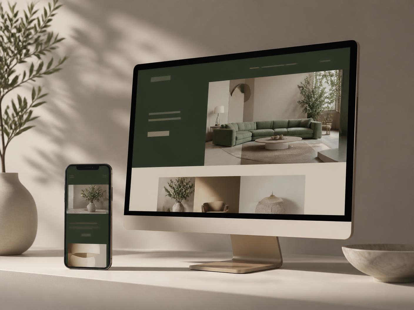 Desktop and mobile previews of a premium website designed by Digital Conversion Studio